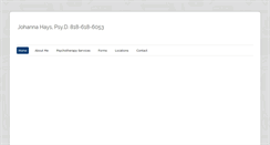 Desktop Screenshot of johannahays.com
