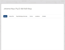 Tablet Screenshot of johannahays.com